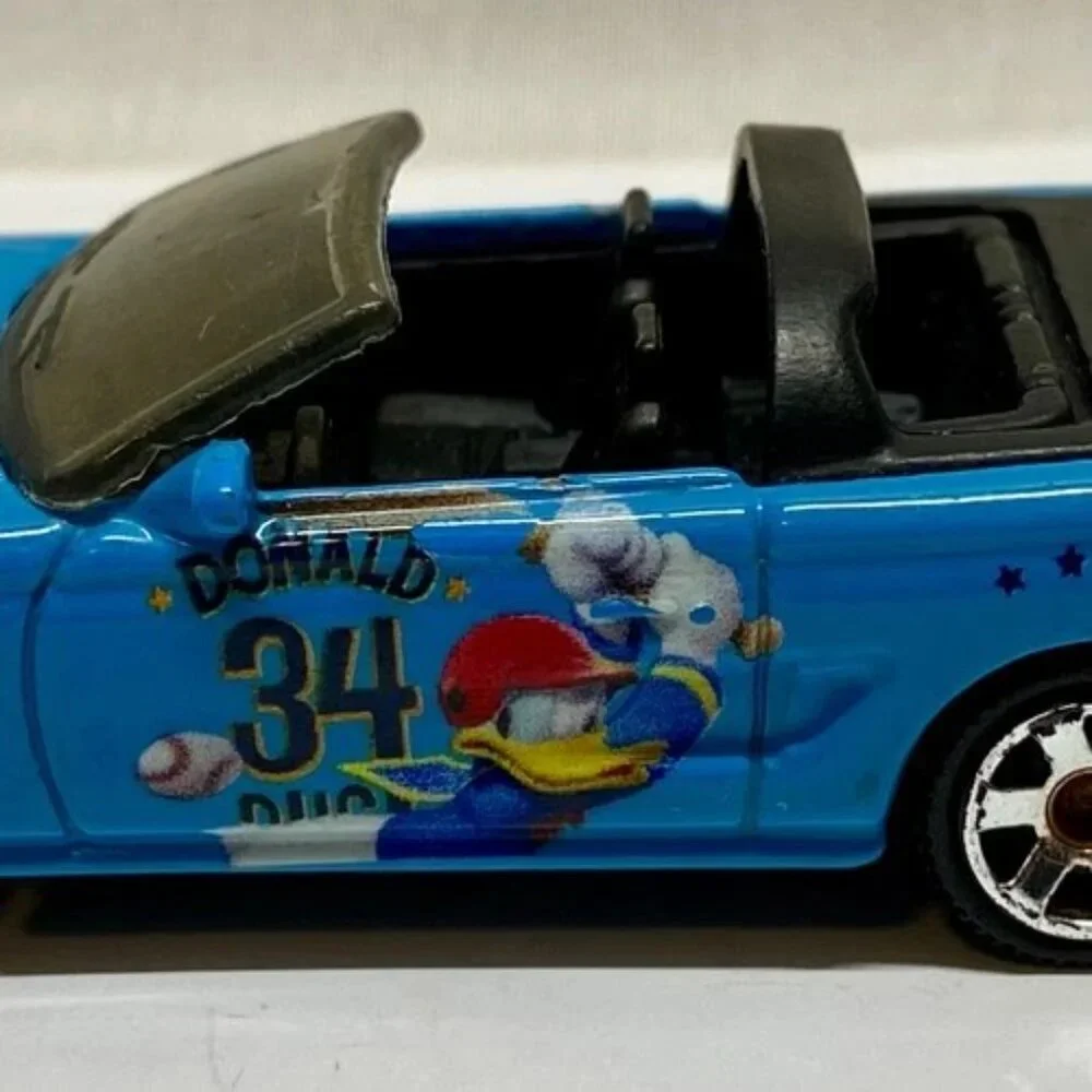 Vintage Matchbox 1994 Ford Mustang Cobra Convertible Donald Duck‎ + Mickey 1995